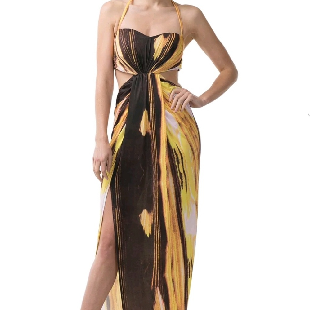 Caribbean Queen Maxi Slit Dress